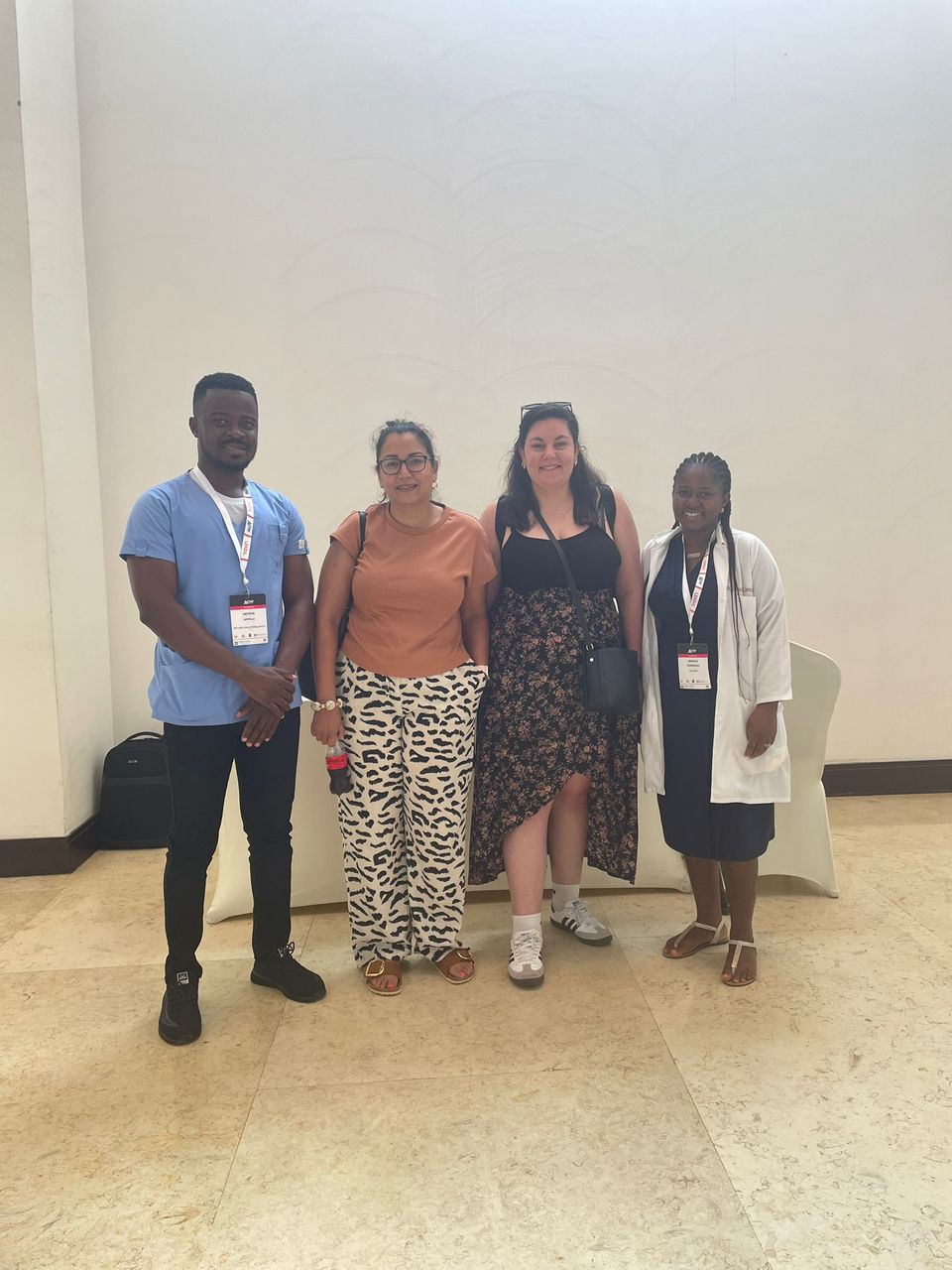Get-Med medics with international delegates after an on-site consultation at AOW 2025.